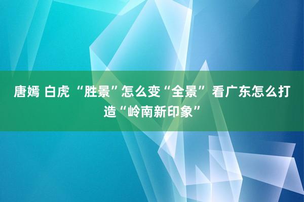 唐嫣 白虎 “胜景”怎么变“全景” 看广东怎么打造“岭南新印象”