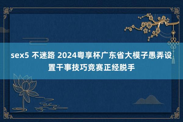 sex5 不迷路 2024粤享杯广东省大模子愚弄设置干事技巧竞赛正经脱手