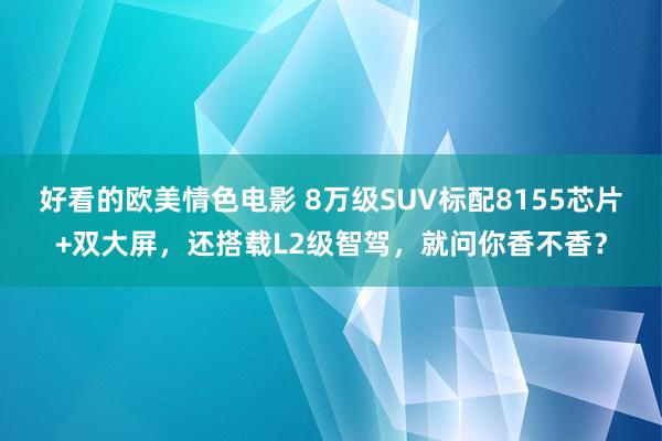 好看的欧美情色电影 8万级SUV标配8155芯片+双大屏，还搭载L2级智驾，就问你香不香？