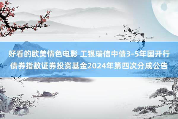 好看的欧美情色电影 工银瑞信中债3-5年国开行债券指数证券投资基金2024年第四次分成公告