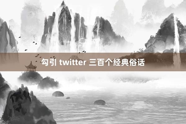 勾引 twitter 三百个经典俗话