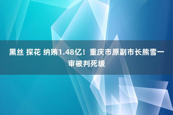黑丝 探花 纳贿1.48亿！重庆市原副市长熊雪一审被判死缓