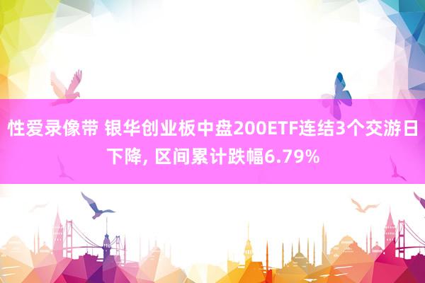 性爱录像带 银华创业板中盘200ETF连结3个交游日下降， 区间累计跌幅6.79%