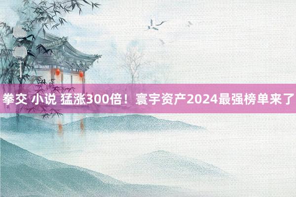 拳交 小说 猛涨300倍！寰宇资产2024最强榜单来了