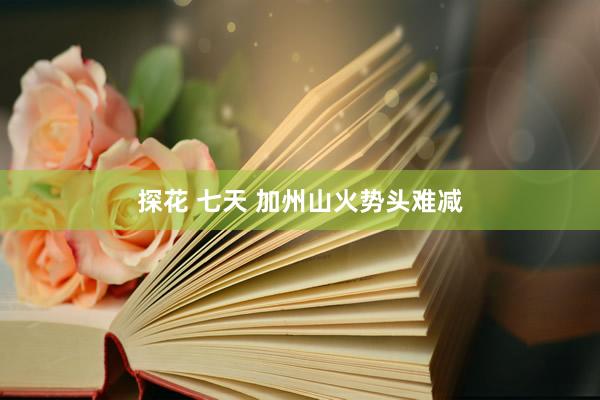 探花 七天 加州山火势头难减