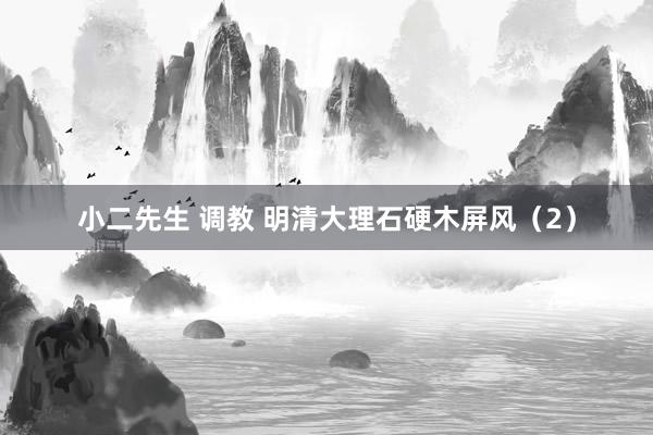 小二先生 调教 明清大理石硬木屏风（2）