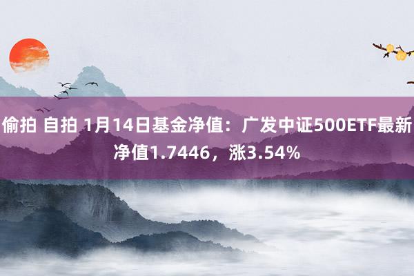 偷拍 自拍 1月14日基金净值：广发中证500ETF最新净值1.7446，涨3.54%