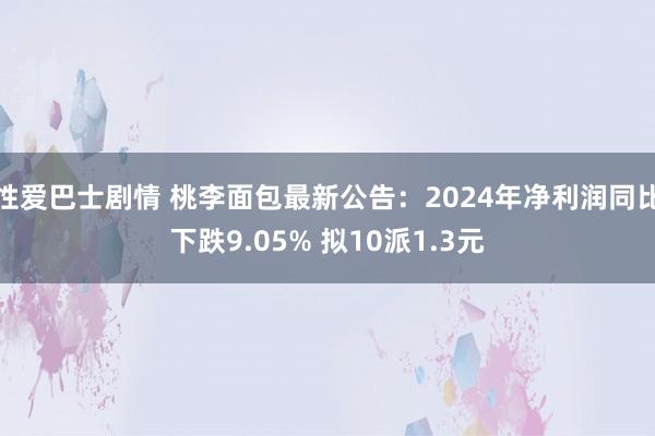 性爱巴士剧情 桃李面包最新公告：2024年净利润同比下跌9.05% 拟10派1.3元